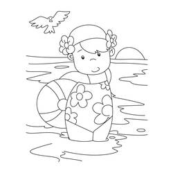 Coloring page: Beach ball (Objects) #169208 - Printable coloring pages