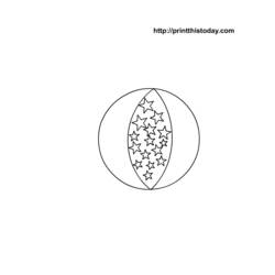 Coloring page: Beach ball (Objects) #169212 - Printable coloring pages