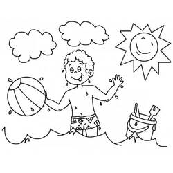 Coloring page: Beach ball (Objects) #169233 - Printable coloring pages