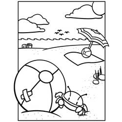 Coloring page: Beach ball (Objects) #169237 - Printable coloring pages