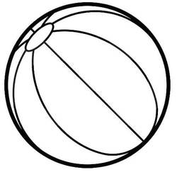 Beach ball (Objects) coloring page #207072 to print and color