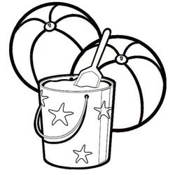 Beach ball (Objects) coloring page #207075 to print and color
