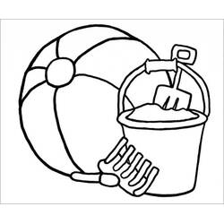 Beach ball (Objects) coloring page #207077 to print and color
