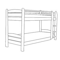 Coloring page: Bed (Objects) #167845 - Printable coloring pages