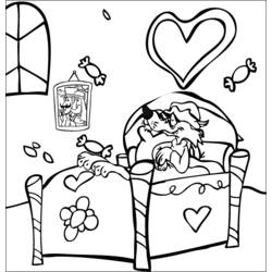 Coloring page: Bed (Objects) #167884 - Free Printable Coloring Pages