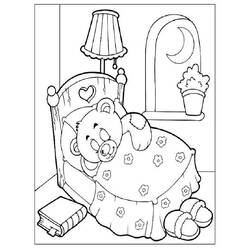 Coloring page: Bed (Objects) #167891 - Free Printable Coloring Pages