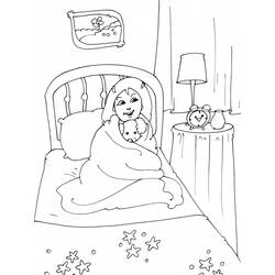 Coloring page: Bed (Objects) #167919 - Free Printable Coloring Pages