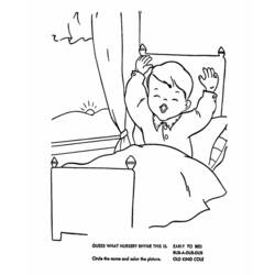 Coloring page: Bed (Objects) #168131 - Free Printable Coloring Pages