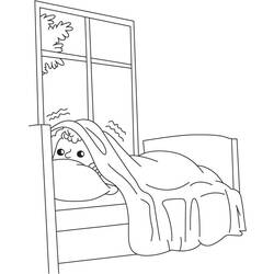 Coloring page: Bed (Objects) #168135 - Free Printable Coloring Pages