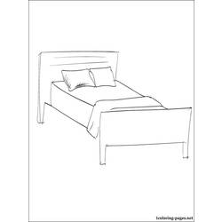 Coloring page: Bed (Objects) #168138 - Free Printable Coloring Pages