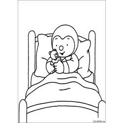 Coloring page: Bed (Objects) #168153 - Free Printable Coloring Pages