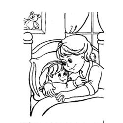 Coloring page: Bed (Objects) #168201 - Free Printable Coloring Pages