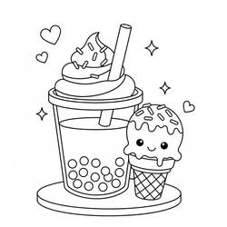 Bubble Tea - Free printable coloring pages