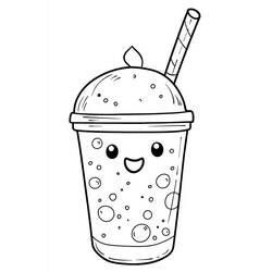 Bubble Tea (Objects) coloring page #221512 to print and color