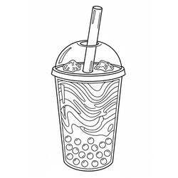 Bubble Tea (Objects) coloring page #221521 to print and color