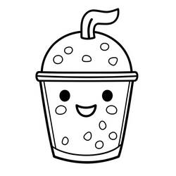 Bubble Tea (Objects) coloring page #221522 to print and color