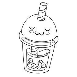 Bubble Tea (Objects) coloring page #221525 to print and color