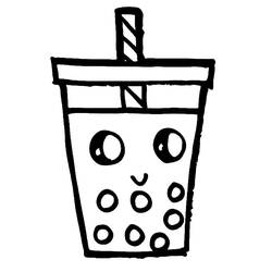 Bubble Tea (Objects) coloring page #221528 to print and color