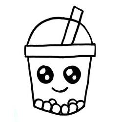 Bubble Tea (Objects) coloring page #221531 to print and color