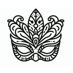 Carnival Mask (Objects) coloring page #216543 to print and color
