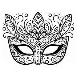 Carnival Mask (Objects) coloring page #216550 to print and color