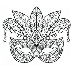 Carnival Mask (Objects) coloring page #216551 to print and color