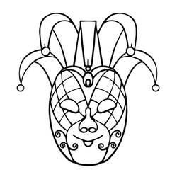 Carnival Mask (Objects) coloring page #216556 to print and color