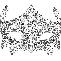 Carnival Mask (Objects) coloring page #216558 to print and color