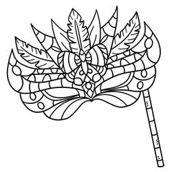 Carnival Mask (Objects) coloring page #216562 to print and color