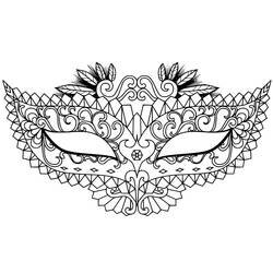 Carnival Mask (Objects) coloring page #216564 to print and color
