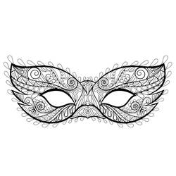 Carnival Mask (Objects) coloring page #216565 to print and color