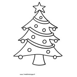 Coloring page: Christmas Tree (Objects) #167436 - Printable coloring pages