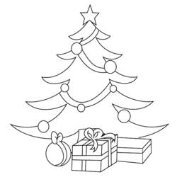Coloring page: Christmas Tree (Objects) #167445 - Printable coloring pages
