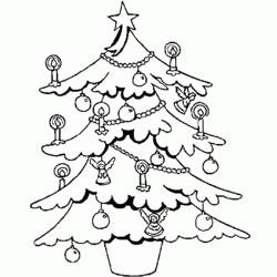 Coloring page: Christmas Tree (Objects) #167447 - Free Printable Coloring Pages
