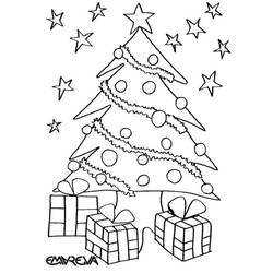Coloring page: Christmas Tree (Objects) #167457 - Printable coloring pages