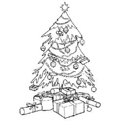 Coloring page: Christmas Tree (Objects) #167461 - Free Printable Coloring Pages