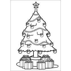 Coloring page: Christmas Tree (Objects) #167464 - Printable coloring pages