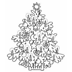Coloring page: Christmas Tree (Objects) #167468 - Free Printable Coloring Pages