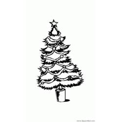 Coloring page: Christmas Tree (Objects) #167471 - Free Printable Coloring Pages