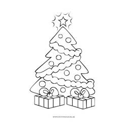 Coloring page: Christmas Tree (Objects) #167481 - Printable coloring pages