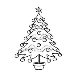 Coloring page: Christmas Tree (Objects) #167483 - Free Printable Coloring Pages