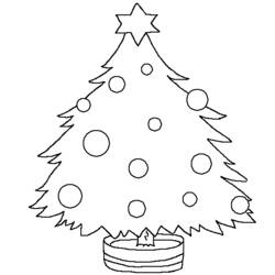 Coloring page: Christmas Tree (Objects) #167486 - Free Printable Coloring Pages