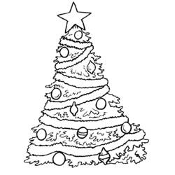 Coloring page: Christmas Tree (Objects) #167493 - Free Printable Coloring Pages