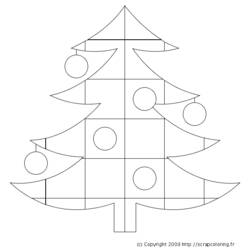 Coloring page: Christmas Tree (Objects) #167495 - Free Printable Coloring Pages