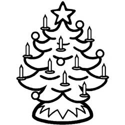 Coloring page: Christmas Tree (Objects) #167496 - Free Printable Coloring Pages