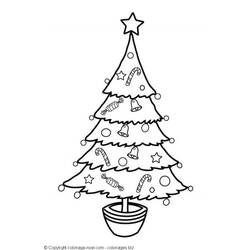 Coloring page: Christmas Tree (Objects) #167498 - Free Printable Coloring Pages