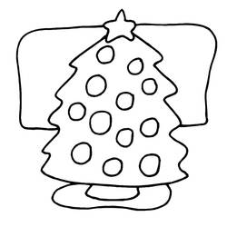 Coloring page: Christmas Tree (Objects) #167507 - Free Printable Coloring Pages
