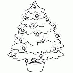 Coloring page: Christmas Tree (Objects) #167510 - Free Printable Coloring Pages