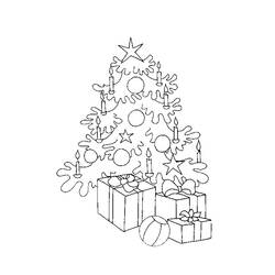Coloring page: Christmas Tree (Objects) #167519 - Free Printable Coloring Pages