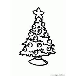 Coloring page: Christmas Tree (Objects) #167527 - Free Printable Coloring Pages